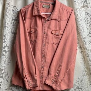 Legacy falls Women's Coral Button-Up Western Style Blouse